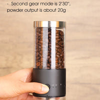 Liviano, silencioso y preciso. Todo lo que pedís de un molino profesional, en la palma de tu mano.