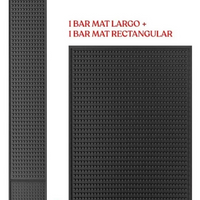 Combo Bar Mat Tapete Largo 7.5cm x 60cm + Tapete Grande 30cm x45cm