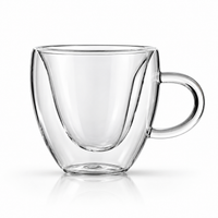 Vaso de Vidrio Borosilicato Corazón 250Ml Doble Pared