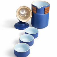 Kit Set Tetera Infusor Te Ceramico Viajero