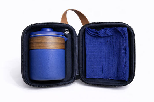 Kit Set Tetera Infusor Te Ceramico Viajero