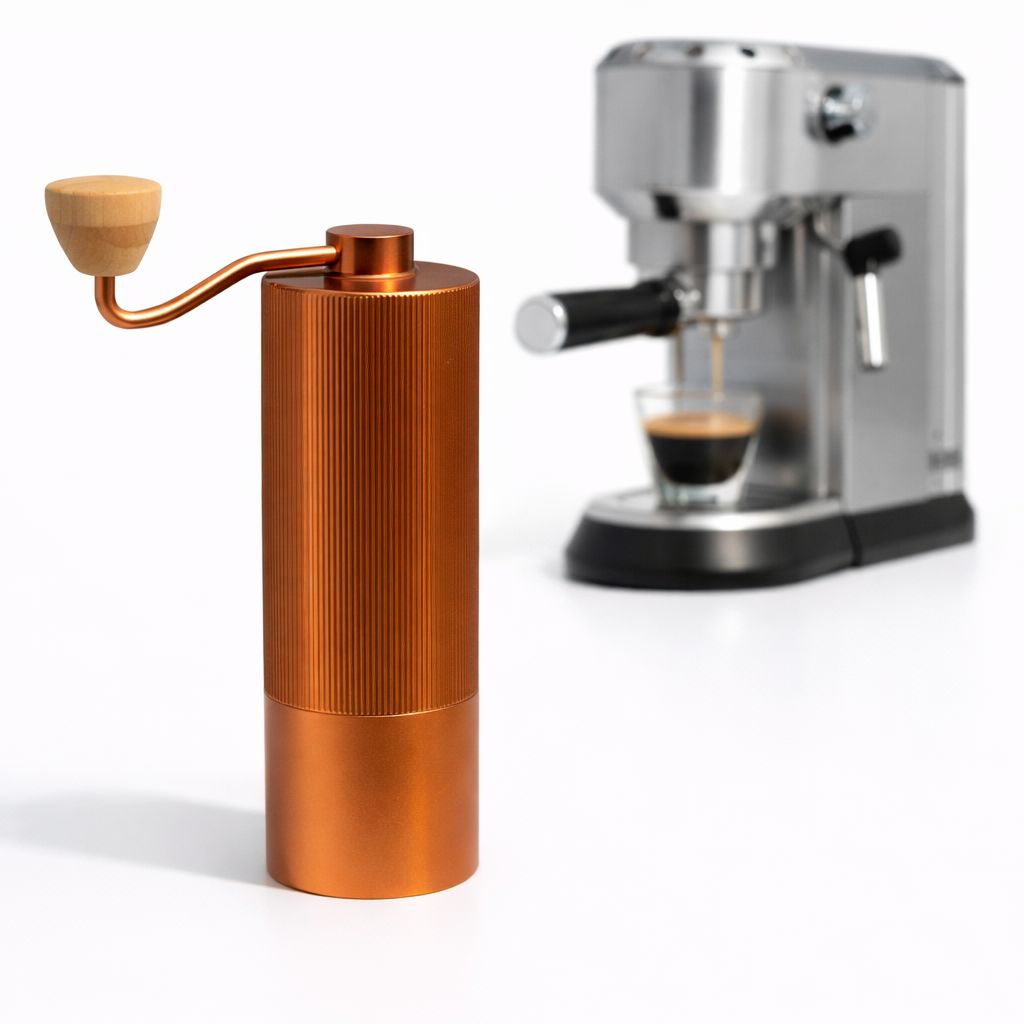 Molino Manual Profesional Ajustable Clics Conico Acero Inoxidable 304 Oro Rosa