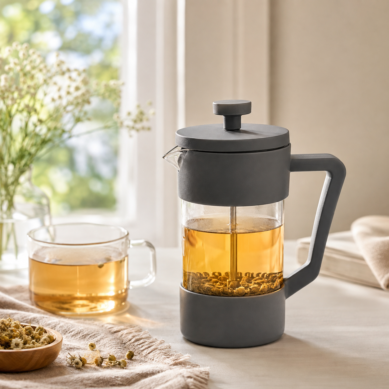 Cafetera Metodo Prensa Francesa Gris 1 Litro