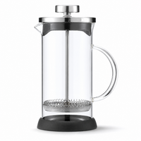 Metodo Cafetera Prensa Francesa de Vidrio Resistente Transparente 350ml