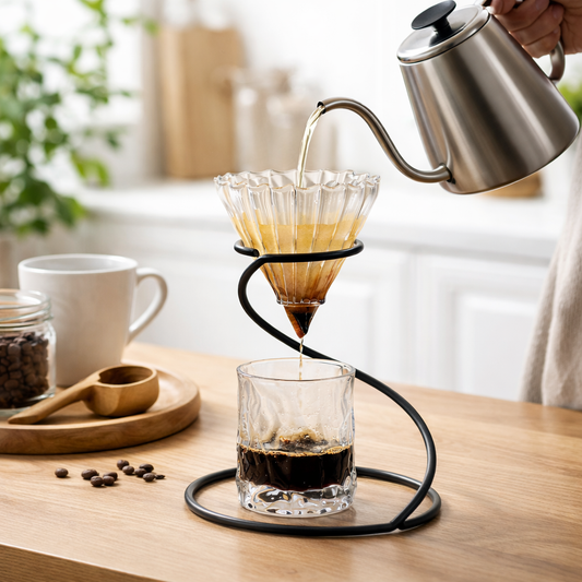 Kit Metodo Dripper v60 con Soporte Base de Hierro