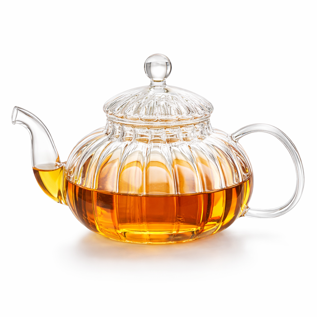 Tetera de Vidrio con Infusor 800 ml – Resistente a Fuego Directo