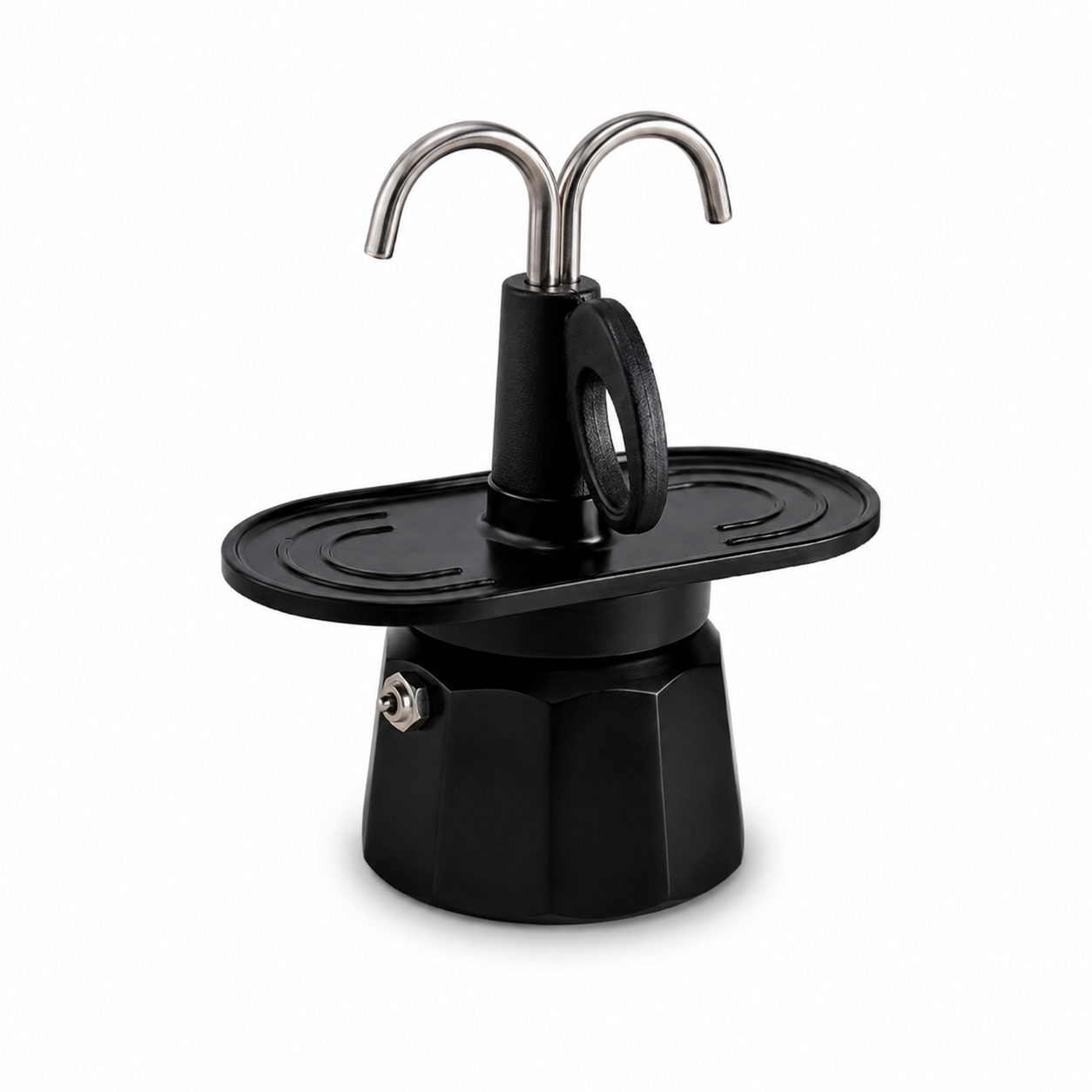 Cafetera Italiana Moka Mini Express 2 Tazas Negra