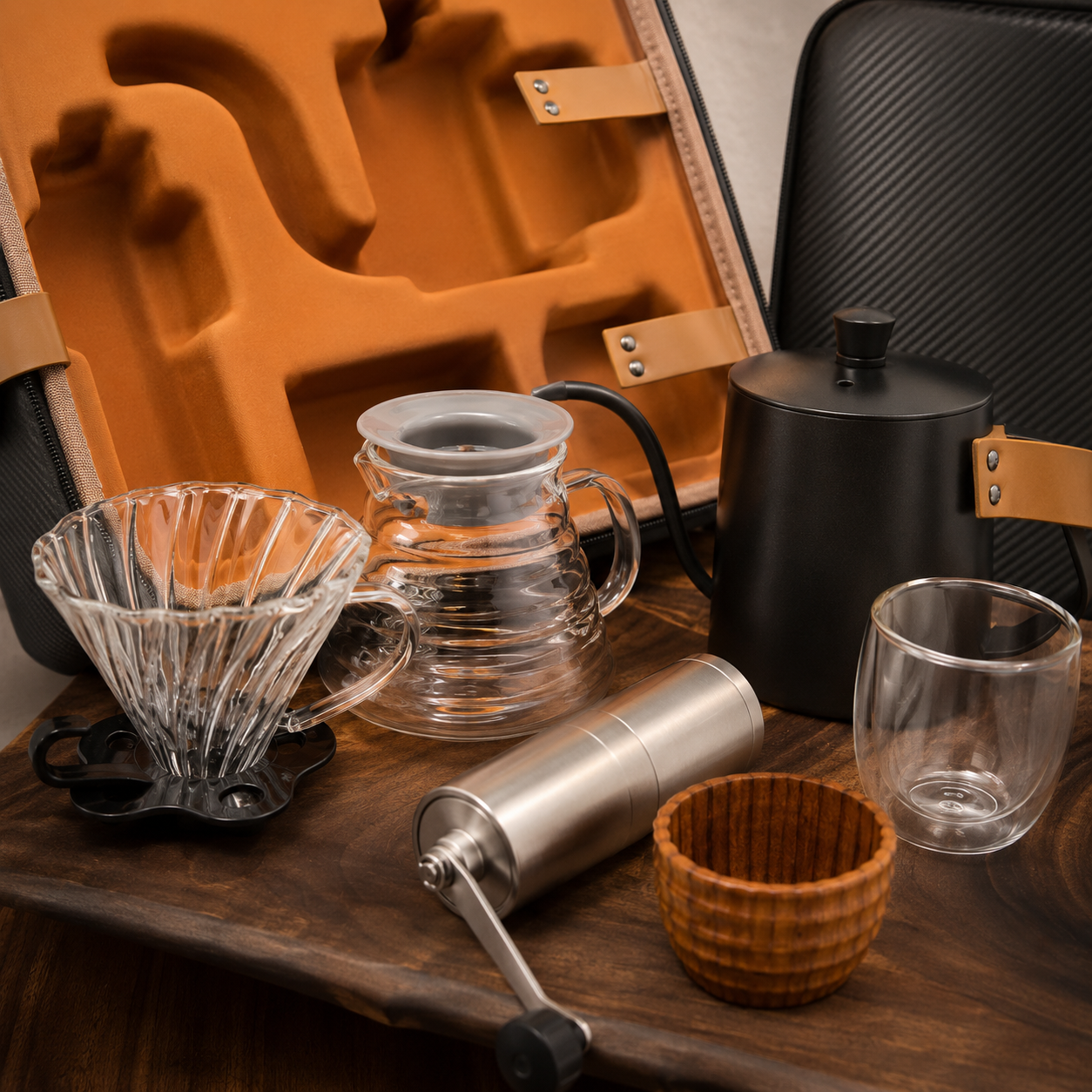 Kit V60 Portatil Para Cafe Filtrado | Experiencia Barista Profesional
