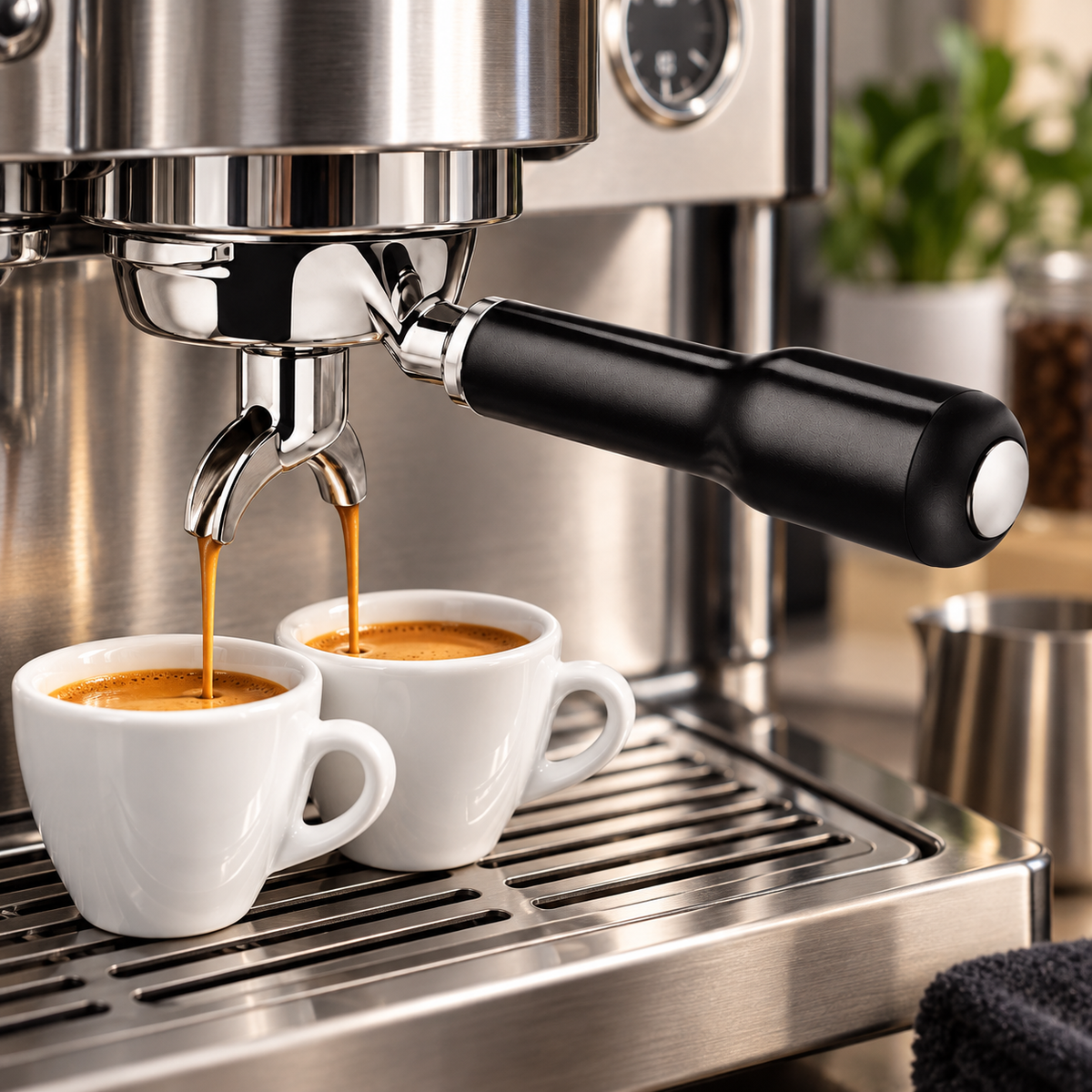 Portafiltro Doble Salida 58 mm para Maquina Espresso