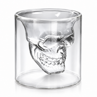 Vaso Calavera 3D de Borosilicato 75 ml