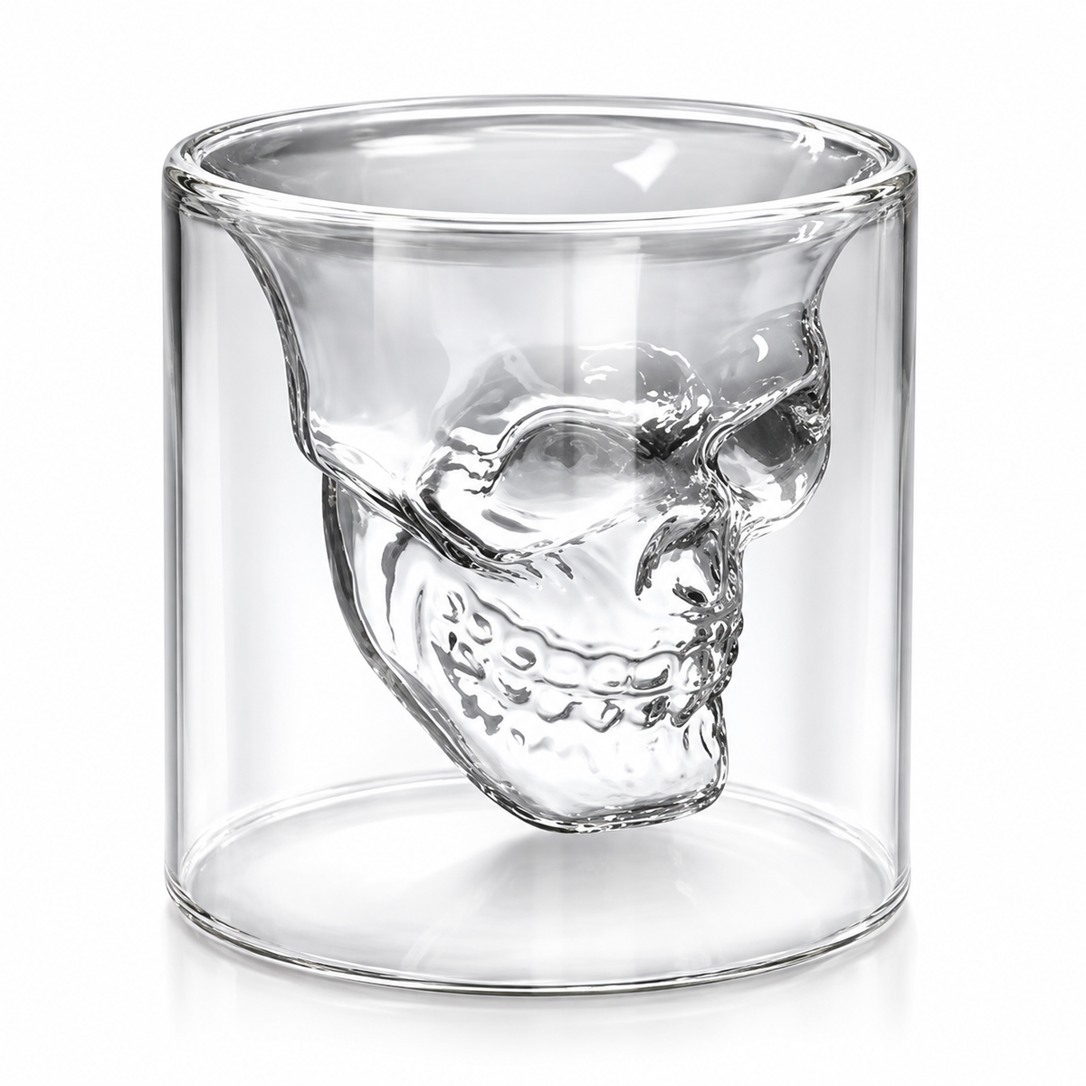 Vaso Calavera 3D de Borosilicato 75 ml