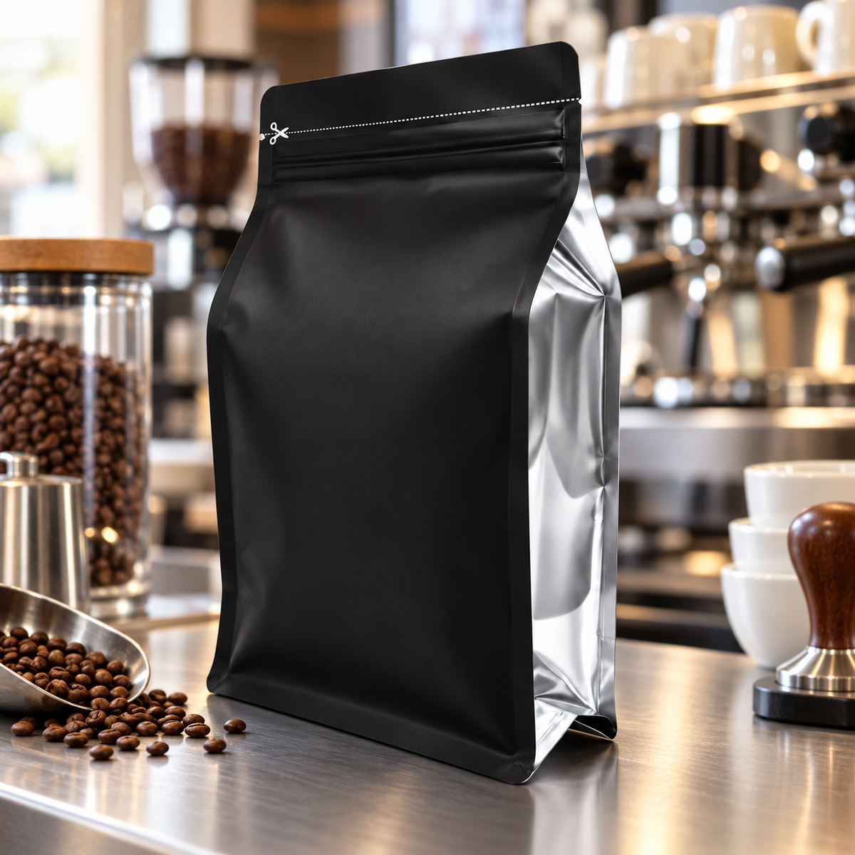 Empaque Bolsa para Cafe Institucional 2.5 KG Negro x 1 Unidad
