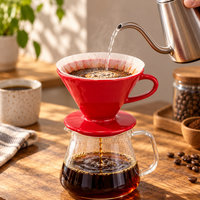Metodo Cafetera V60 Ceramica 02 Roja