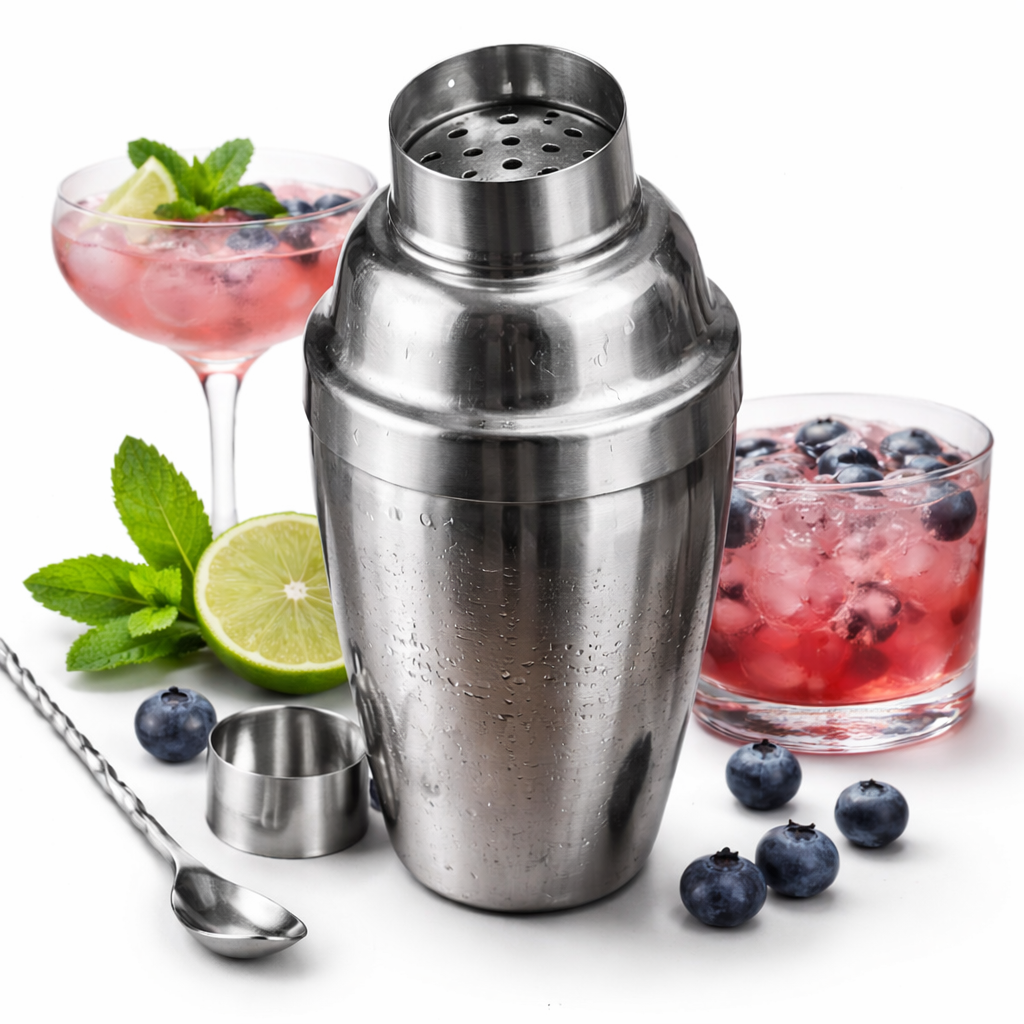 Mezclador Coctelera de Acero Inoxidable con Filtro Integrado 350ml