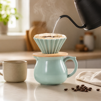Kit Cafetera Filtrado V60 Origami Ceramica