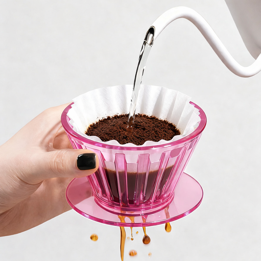 Dripper Café Goteo Tipo TIMEMORE B75 Transparente Rosa