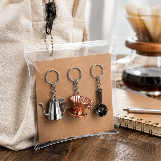 Pack x3 Llaveros de Café Surtidos | Regalo para Coffee Lovers