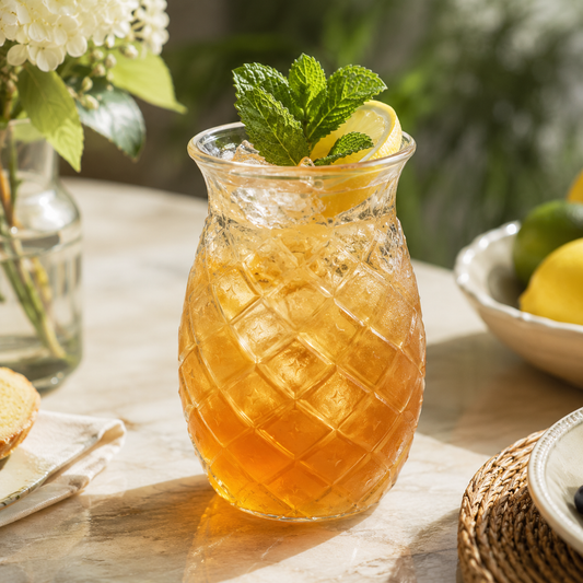 Vaso Piña Vidrio Borosilicato 480ML para Cold Brew y Bebidas Frías