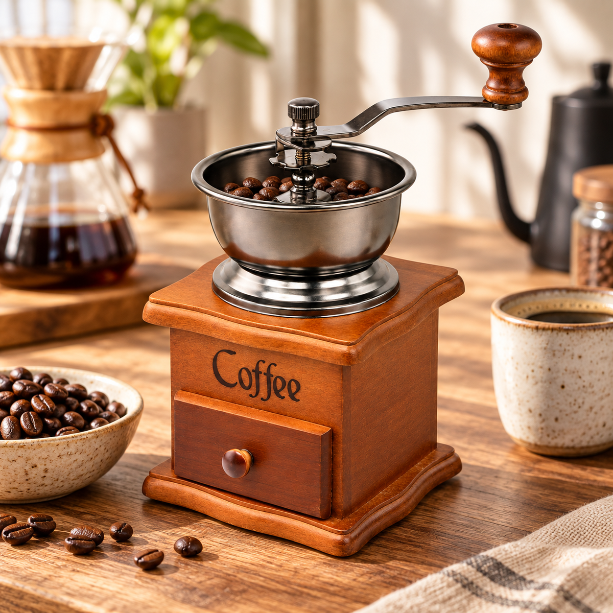 MOLINO MANUAL CAFE MADERA CLARO 25G VINTAGE