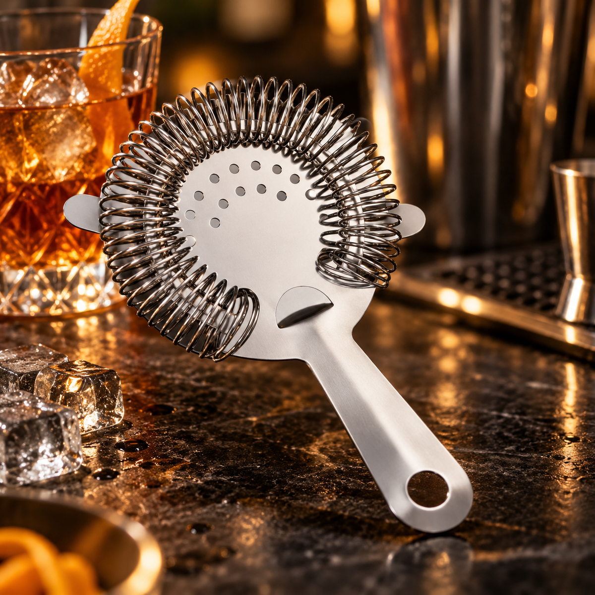 Filtro Coctelera Gusano Hawthorne Strainer