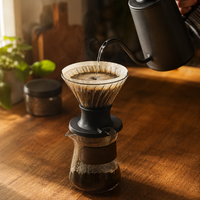 Kit Elegante Cafetera V60 Tipo Hario Switch con Server 400ml