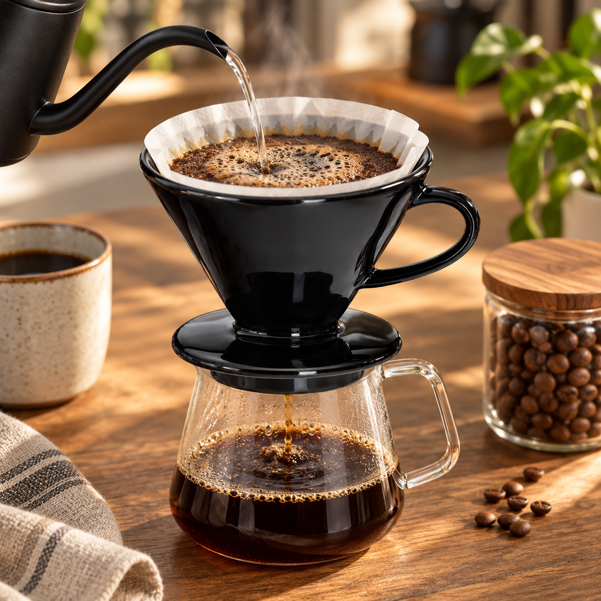Cafetera Metodo V60 Ceramica 02 Negra