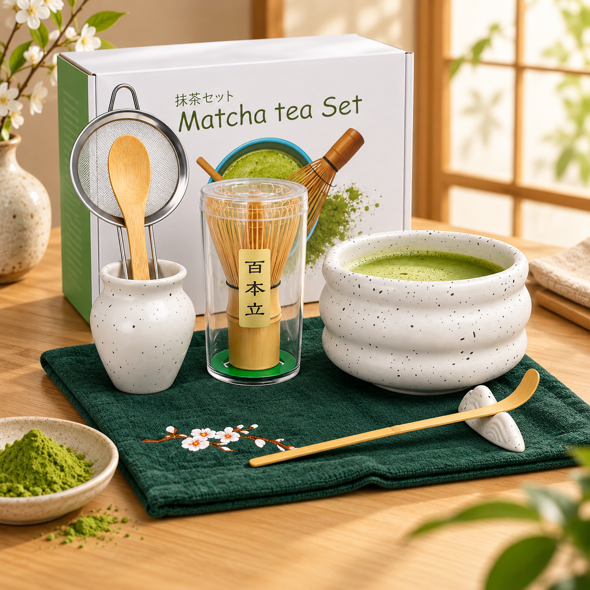 Set Completo para Te Matcha 8 Piezas