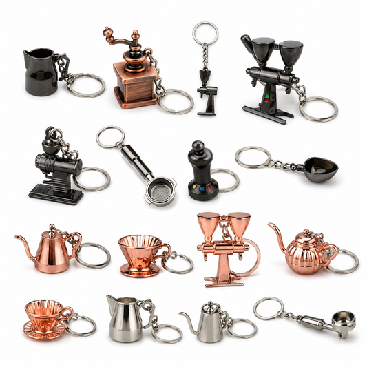 Pack x3 Llaveros de Café Surtidos | Regalo para Coffee Lovers