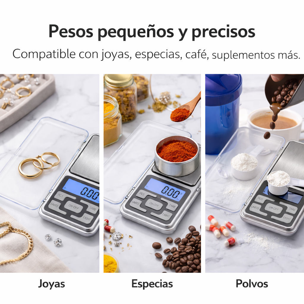 Bascula Gramera Bolsillo Digital 500g