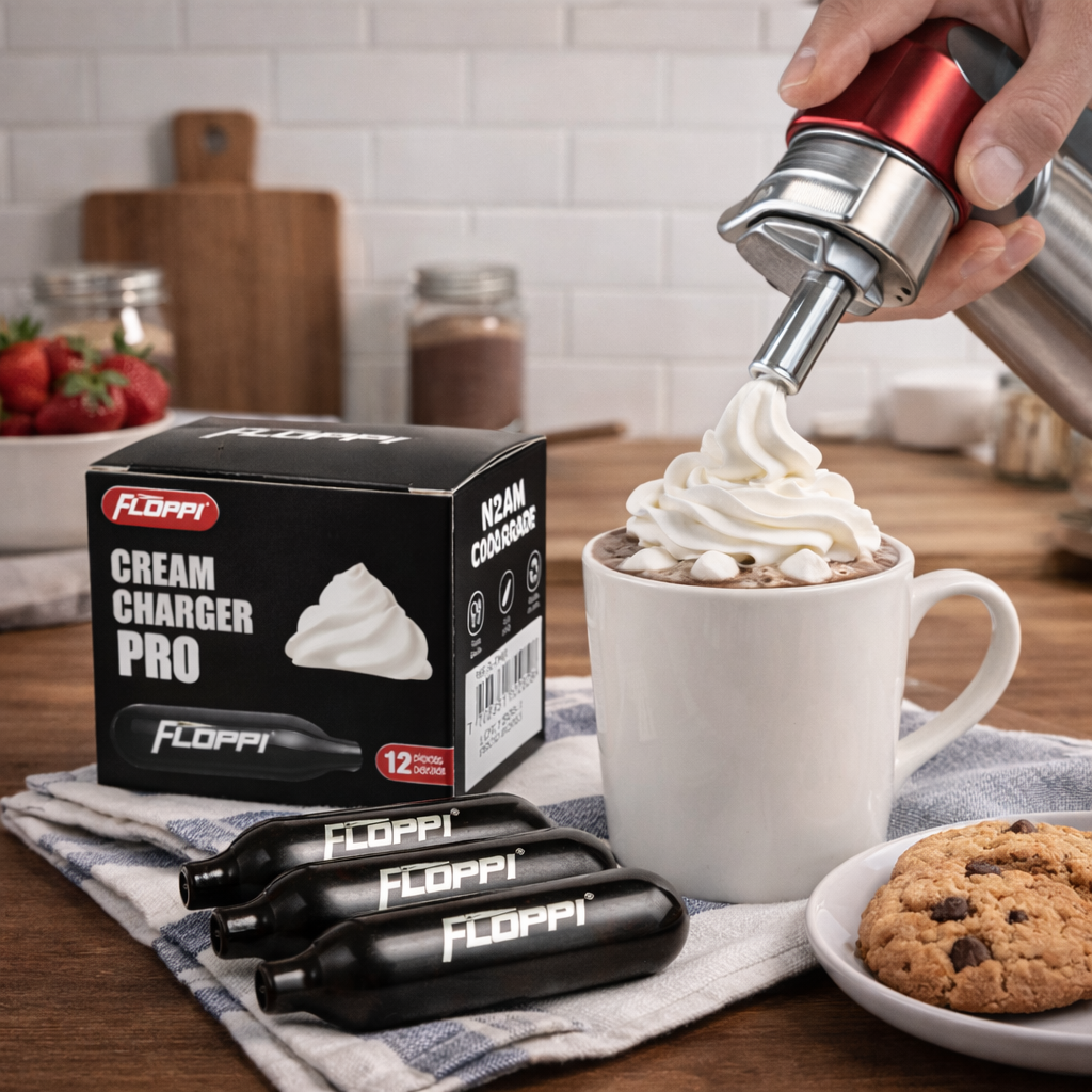 Balas Dispensador de Crema Batida Cápsulas N2O para Chantilly