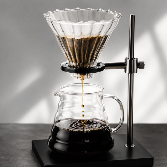 Cafetera Dripper Metodo V60 de Vidrio Borosilicato Transparente 02 para Cafe Filtrado