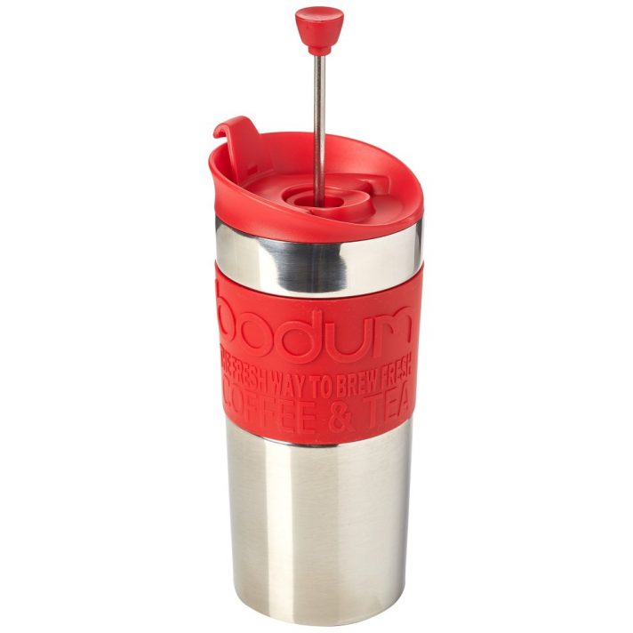 Termo Prensa Bodum Roja de Acero Inoxidable 450ml Práctica y Resistente