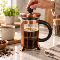 Cafetera Prensa Francesa Acero 1000ML Bronce