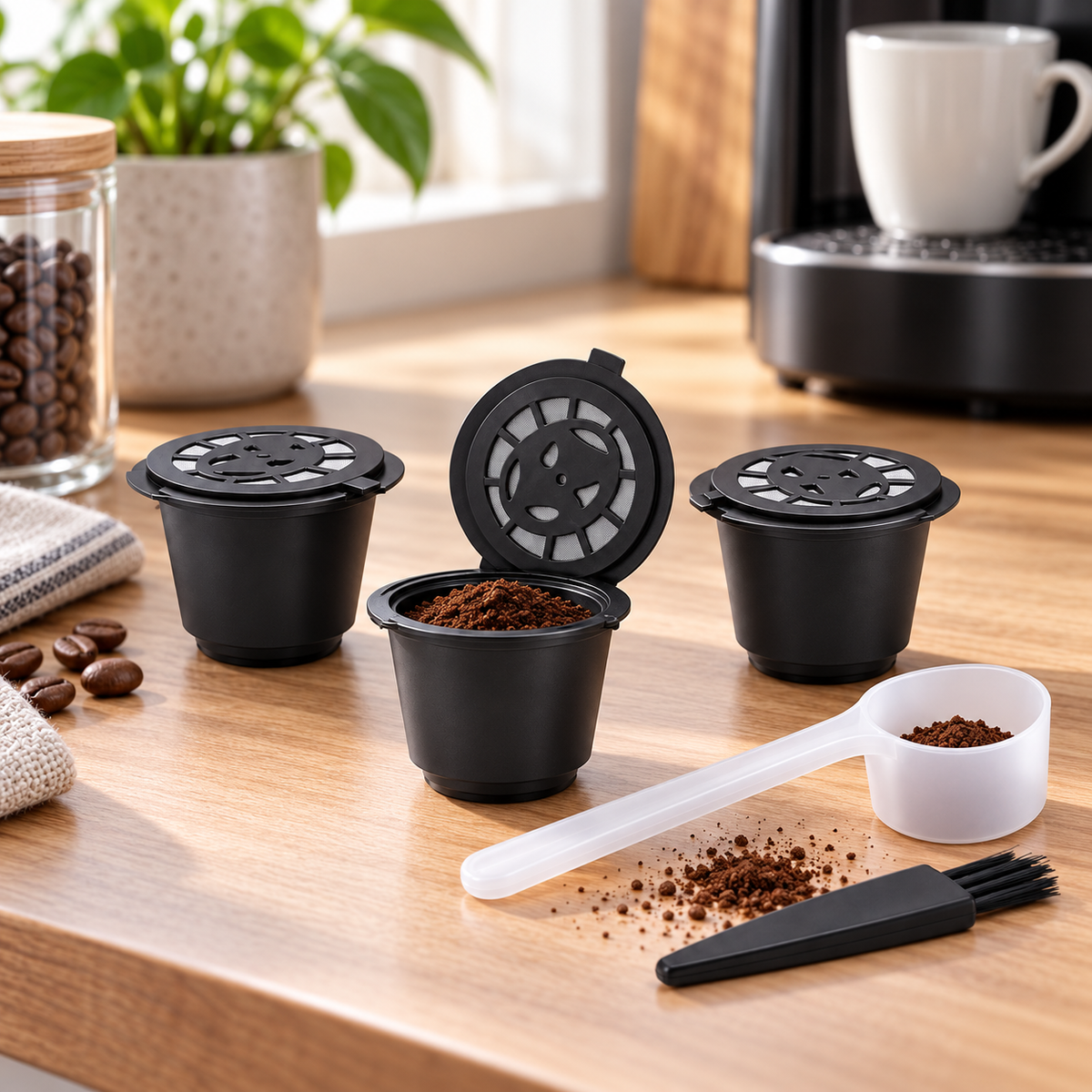Capsulas Maquina Nespresso Reutilizables x3 | Cafe Maquina Espresso