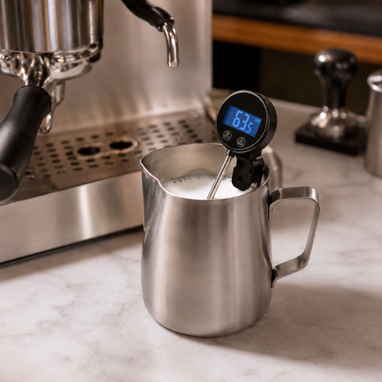 Termometro Digital Para Cafe y Leche con Sonda y Clip