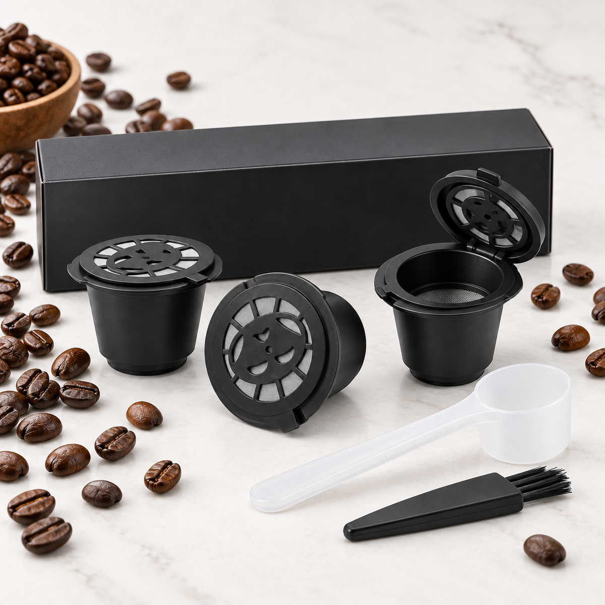 Capsulas Maquina Nespresso Reutilizables x3 | Cafe Maquina Espresso