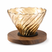 Cafetera Metodo V60 Dripper 02 de Vidrio con Base de Madera
