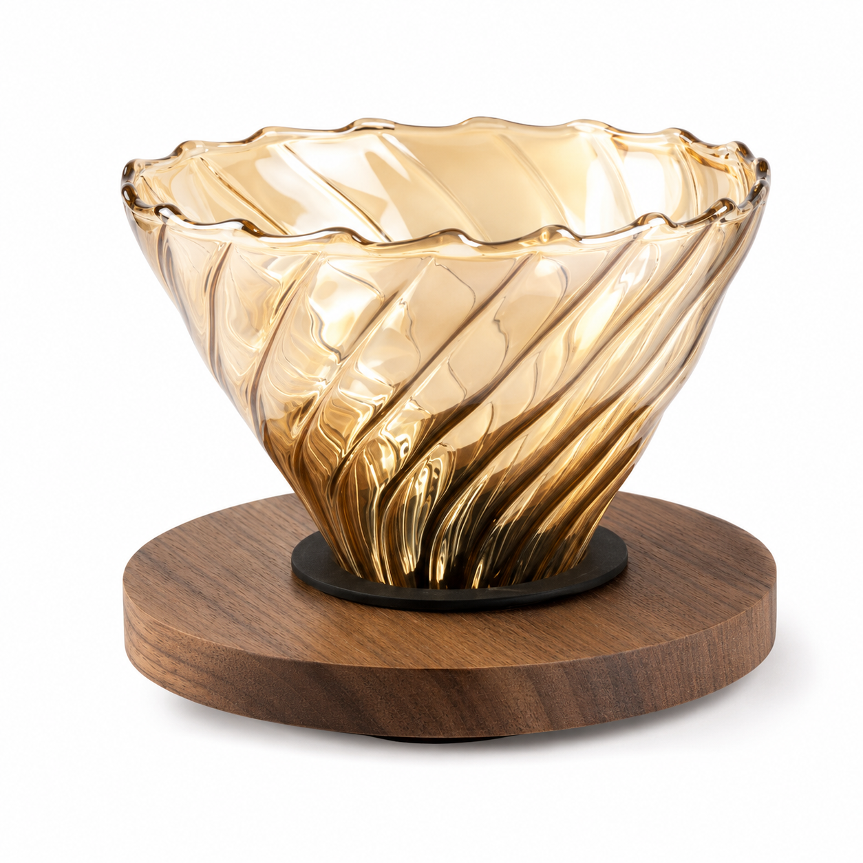Cafetera Metodo V60 Dripper 02 de Vidrio con Base de Madera