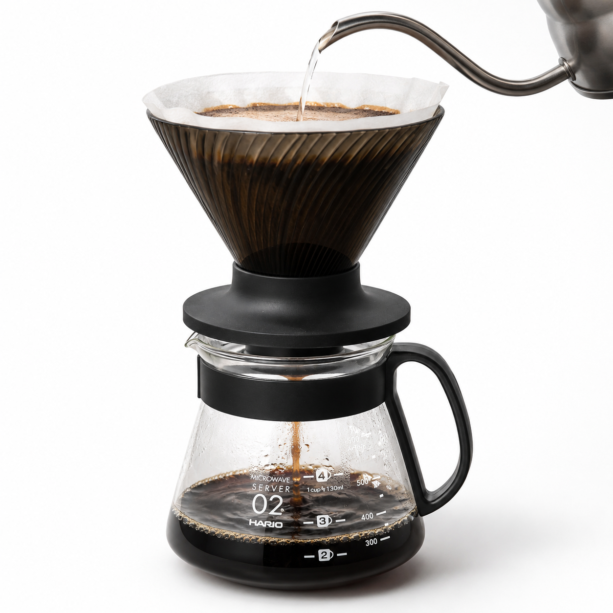 Kit HARIO V60 NEO 02 con Server y Filtros Originales x100