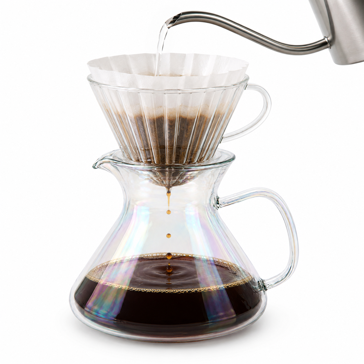 Jarra Server de Cafe Tornasol 600ml en Vidrio Borosilicato