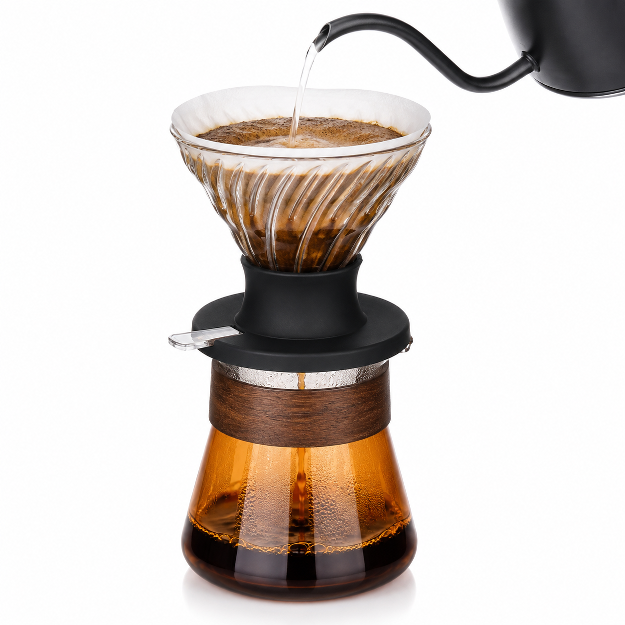 Kit V60 Cafe Metodo Tipo Hario Switch 02 Naranja Server 600 ml