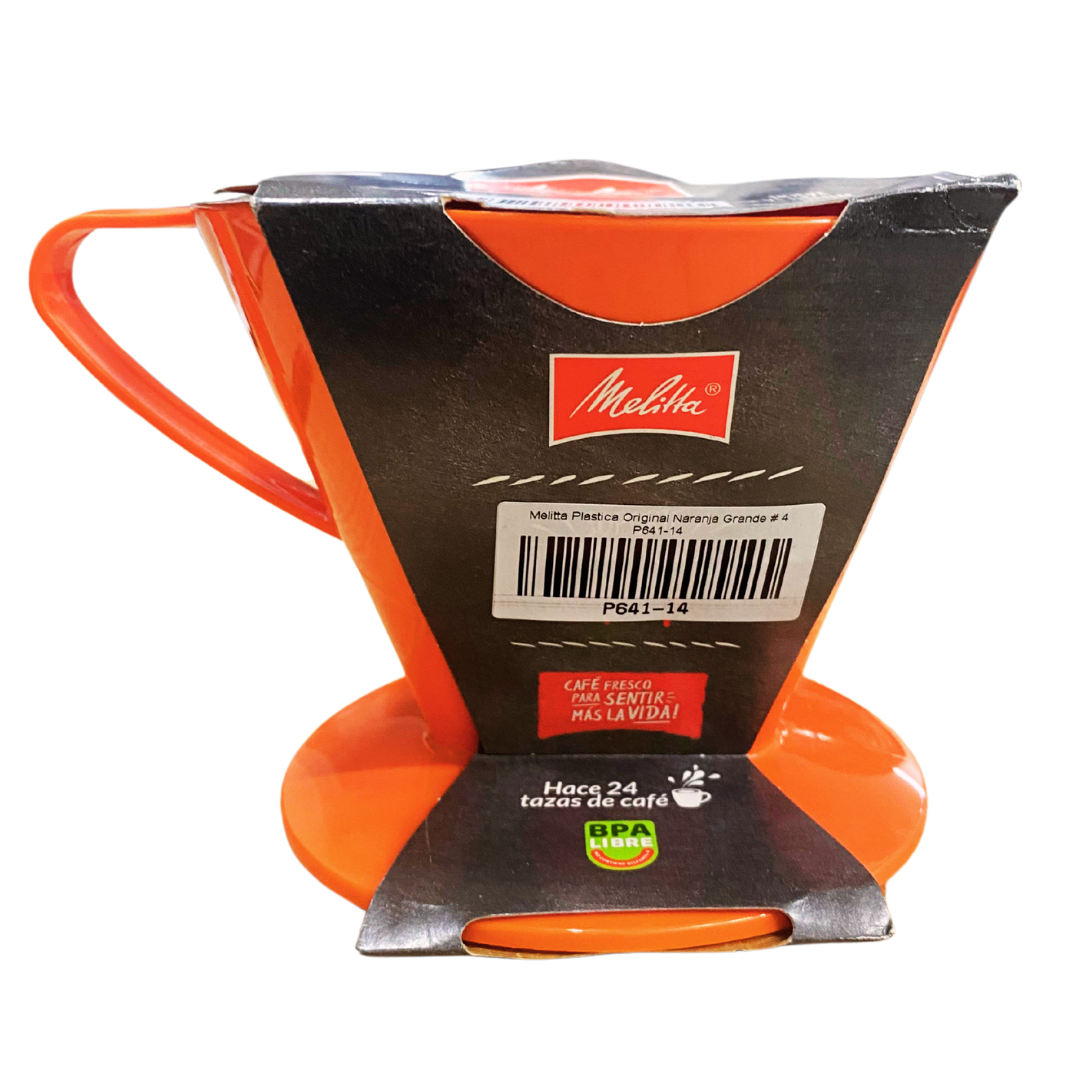 Melitta Portafiltro Naranja Grande #4