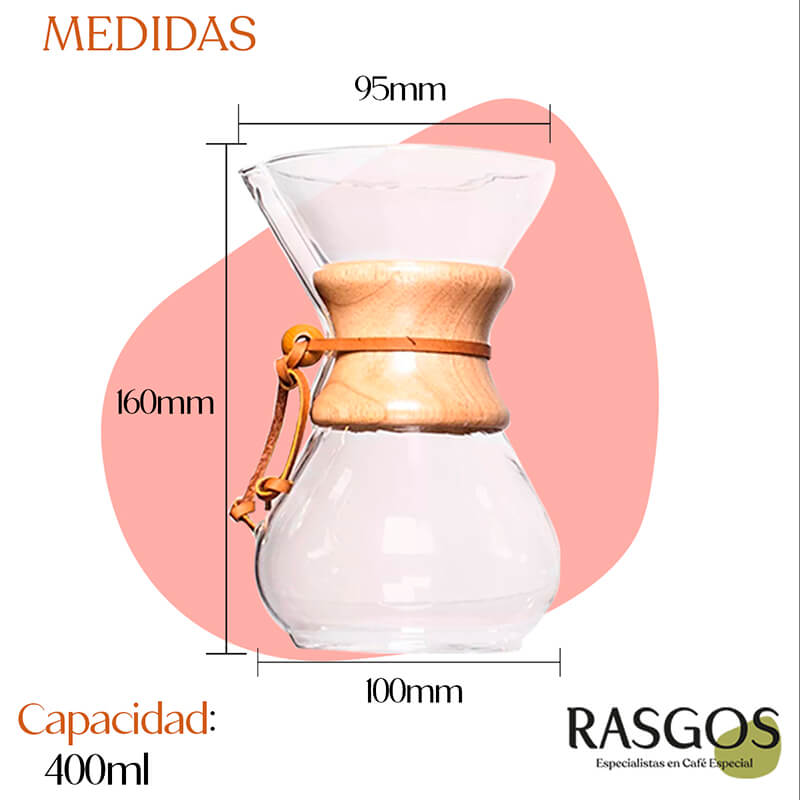 Cafetera Pour Over Generica Clasica 400ml