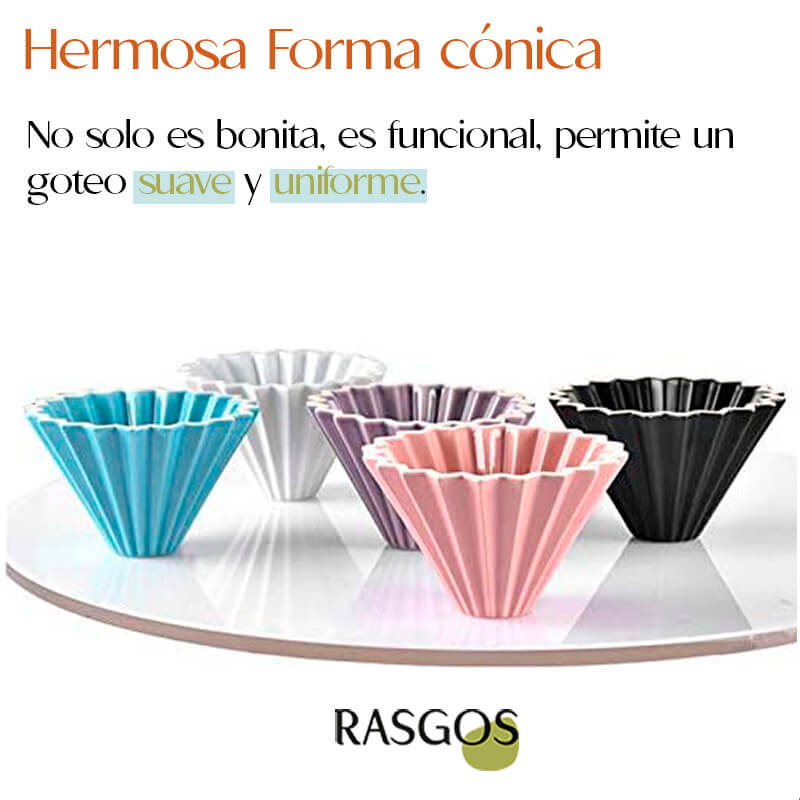 Dripper en Ceramica 02 V60 Origami 2-4 Tazas