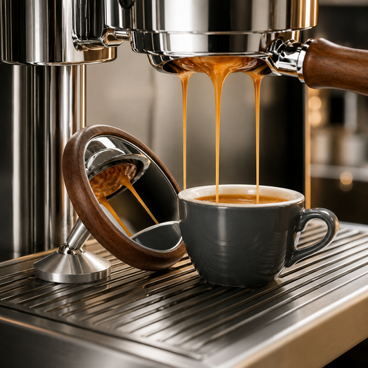 Espejo Barista para Extracción de Espresso y Creación de Contenido