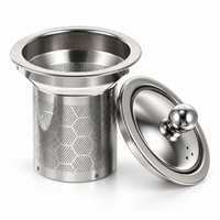 Repuesto Infusor de Acero Inoxidable con Tapa para Tetera de Vidrio