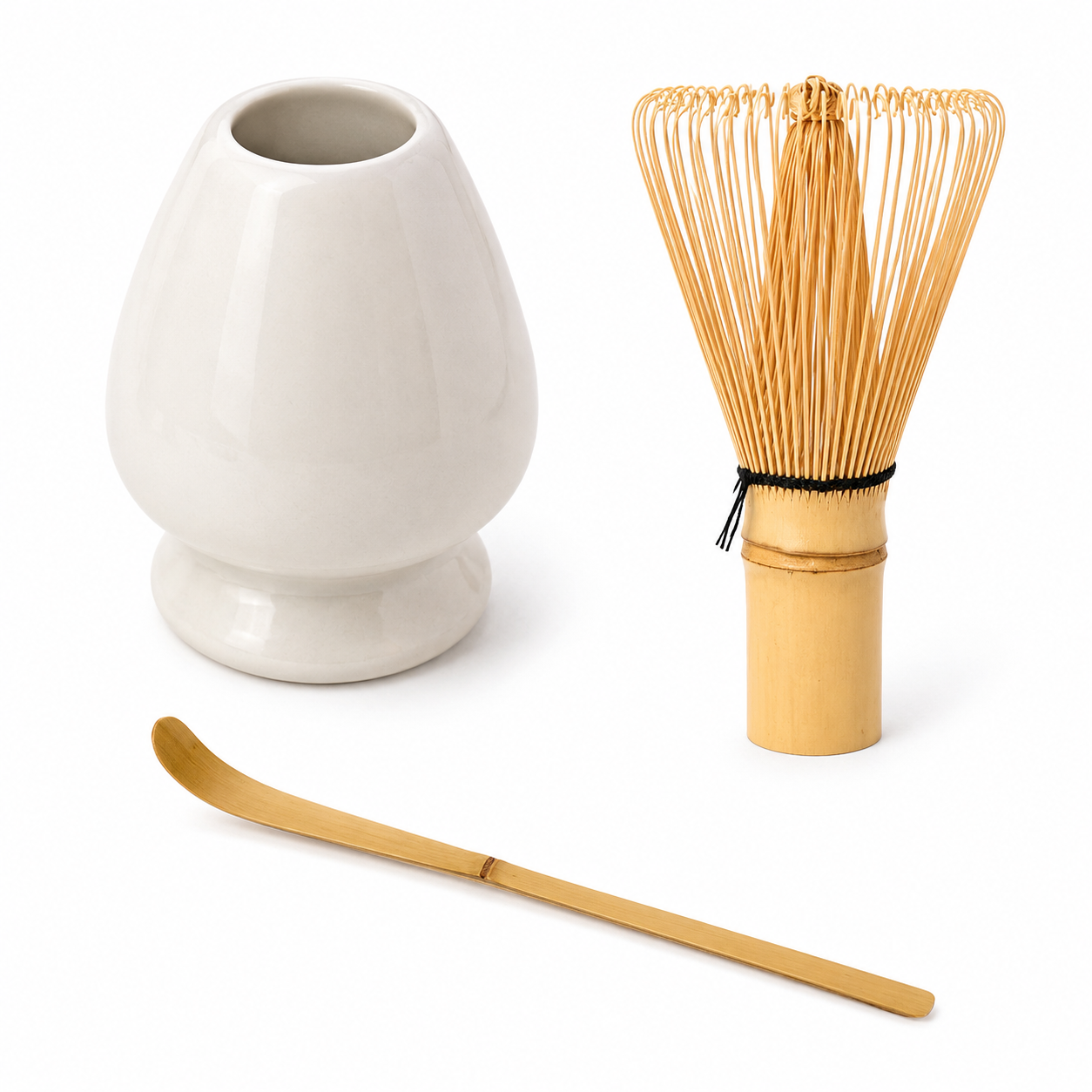 Set Te Matcha Chasen – Batidor de Bambu Natural Estilo Japones