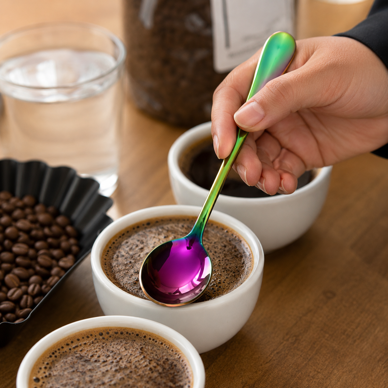 Cuchara de Catacion para Cafe Tornasol