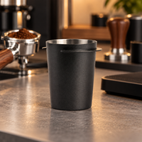 Dosificador de Cafe Espresso 58 mm en Acero Inoxidable Negro