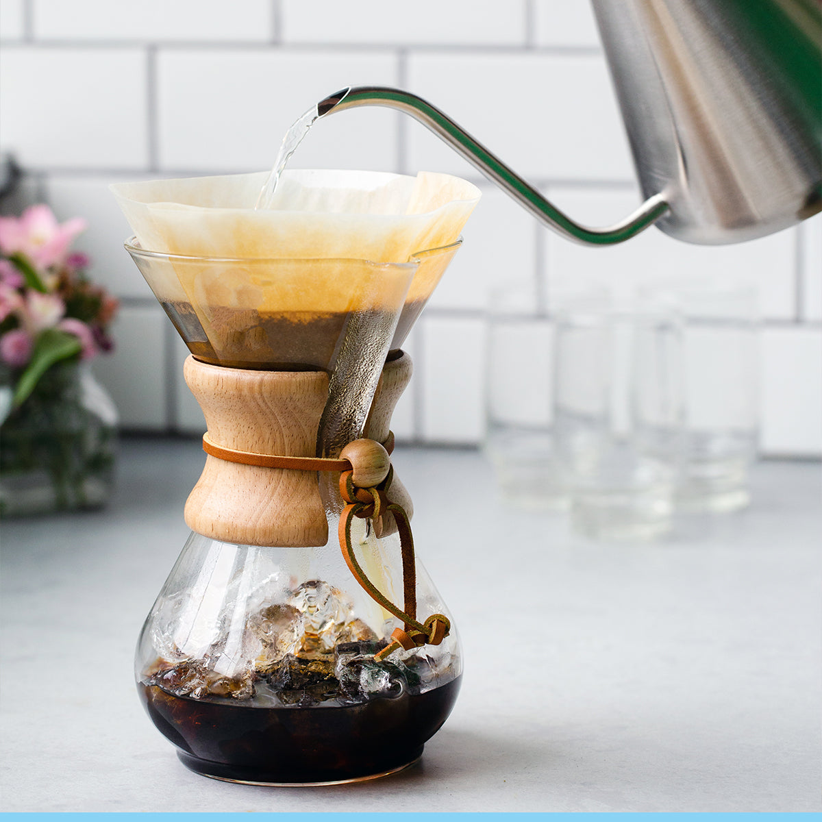 Funcional CHEMEX®: Diseñada para ser fácil de usar, esta cafetera es perfecta tanto para principiantes como para expertos en café.